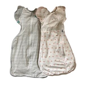 Medium Zipper Swaddle Lot of 2 Nested Bean Love to Dream Zip Sleep Sack Pod M